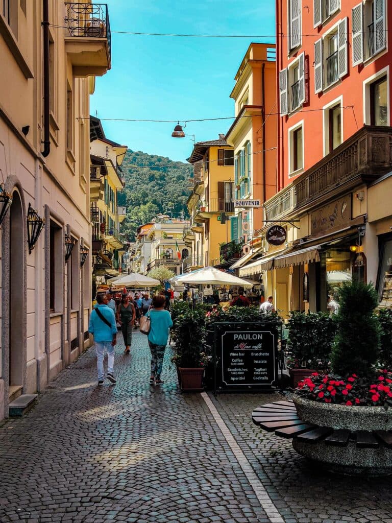 Formal Italian garden overlooking Lake Maggiore